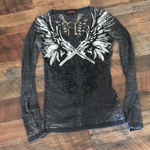 Ladies Rock&Roll Cowgirl shirt. Size S